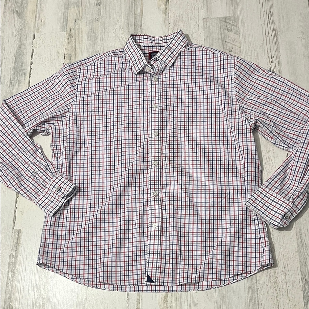 UNTUCKit Red and Blue Plaid Men's Shirt Size Large